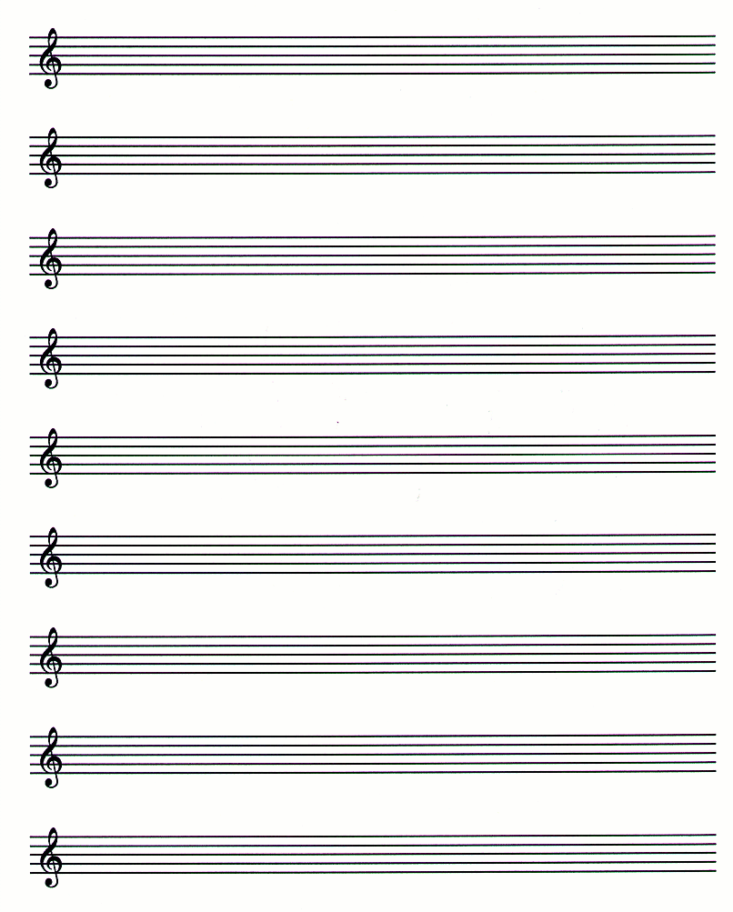 large lined treble clef manuscript paper printable
