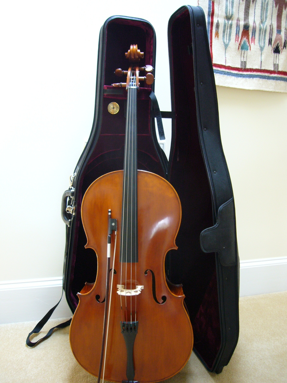 William Monical cello #1127, bow, and case